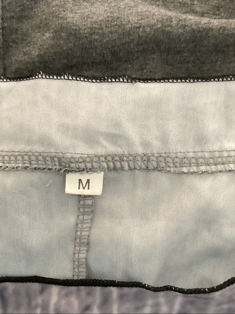 Gray Mixed-Panel Asymmetrical Tunic Top - Picture 2 of 4